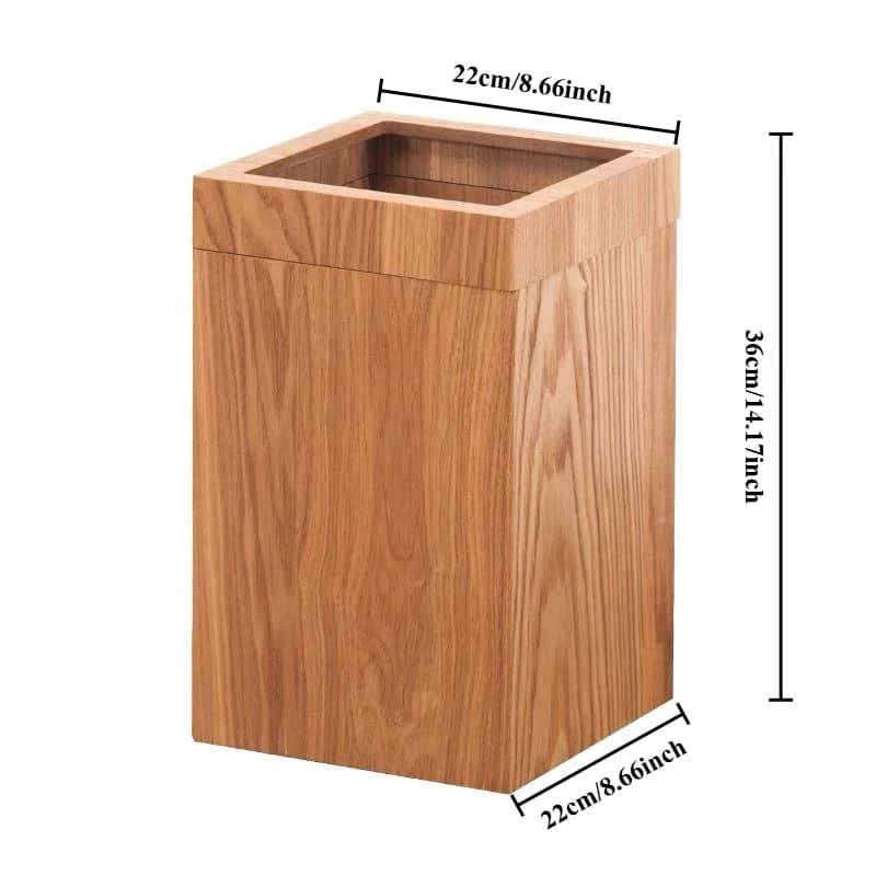 Bidoni per rifiuti nordici Cestino per rifiuti moderno e minimalista in legno Cucina per la casa Camera da letto Bidoni per lettiere Lusso dal design elegante