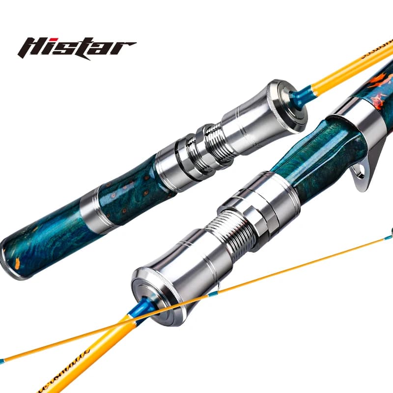 Canna da Pesca Histar Butterfly Versione Personalizzata, in Carbonio Rinforzato, Leggera, con Impugnatura in Sughero, BFS Spinning e Casting