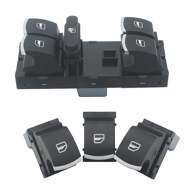 Chrome Master Window Switch pulsante di controllo dell'ascensore automatico per Golf MK5 MK6 Tiguan Touran Passat 5 nd959857 5 k4959857