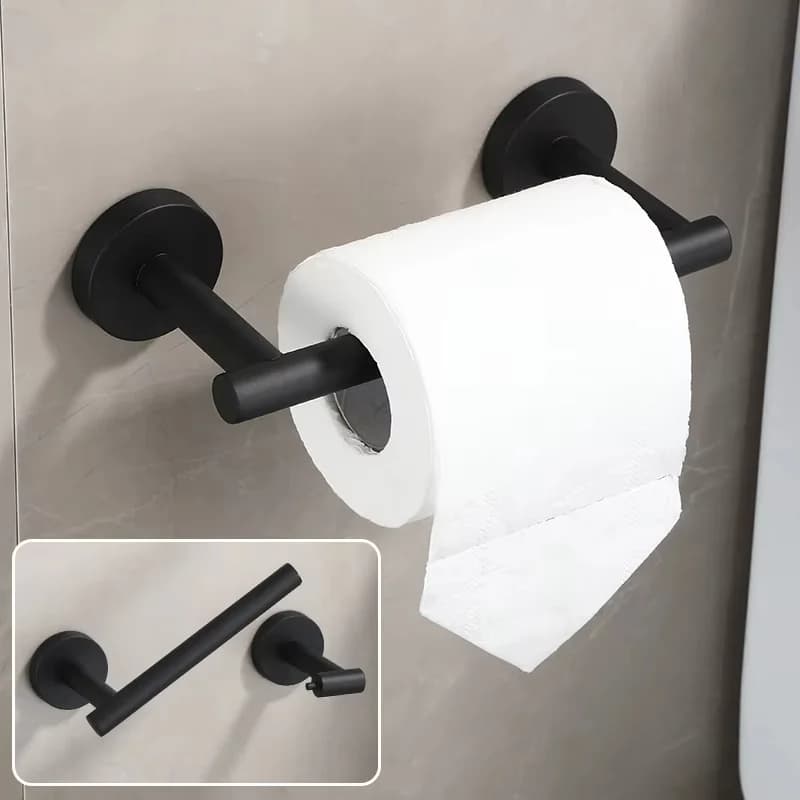 Portarotolo per carta igienica da bagno in acciaio inossidabile Portarotolo per carta igienica Appendiabiti dorato a parete per articoli per la casa Hardware