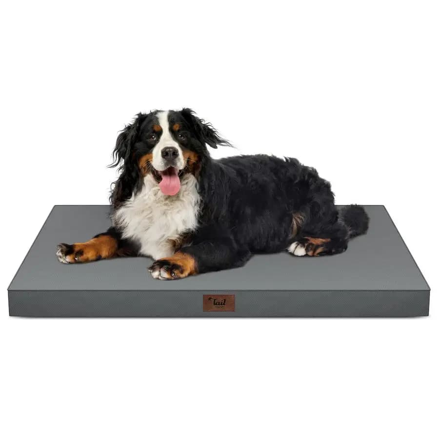 Cuccia per Cani Extra Large, Letto per Cani XXL Impermeabile per Razze Giganti, Materassino Ortopedico in Schiuma a Nido d'Ape 47x29 Pollici con Rivestimento Rimovibile