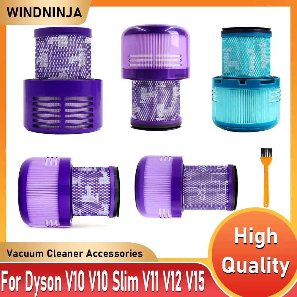HEPA Filter Washable Replacement for Dyson V10 V10 Slim V11 V12 V15 Vacuum Cleaner Filter For Household Cleaning Accessories