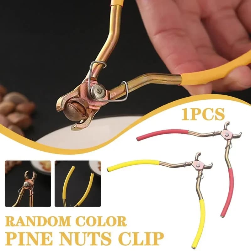 Clip per pinoli Manici rossi Hardware Pinze multifunzionali Clip Gadget da cucina Pinze per sbucciare Clip per noci per frutta secca