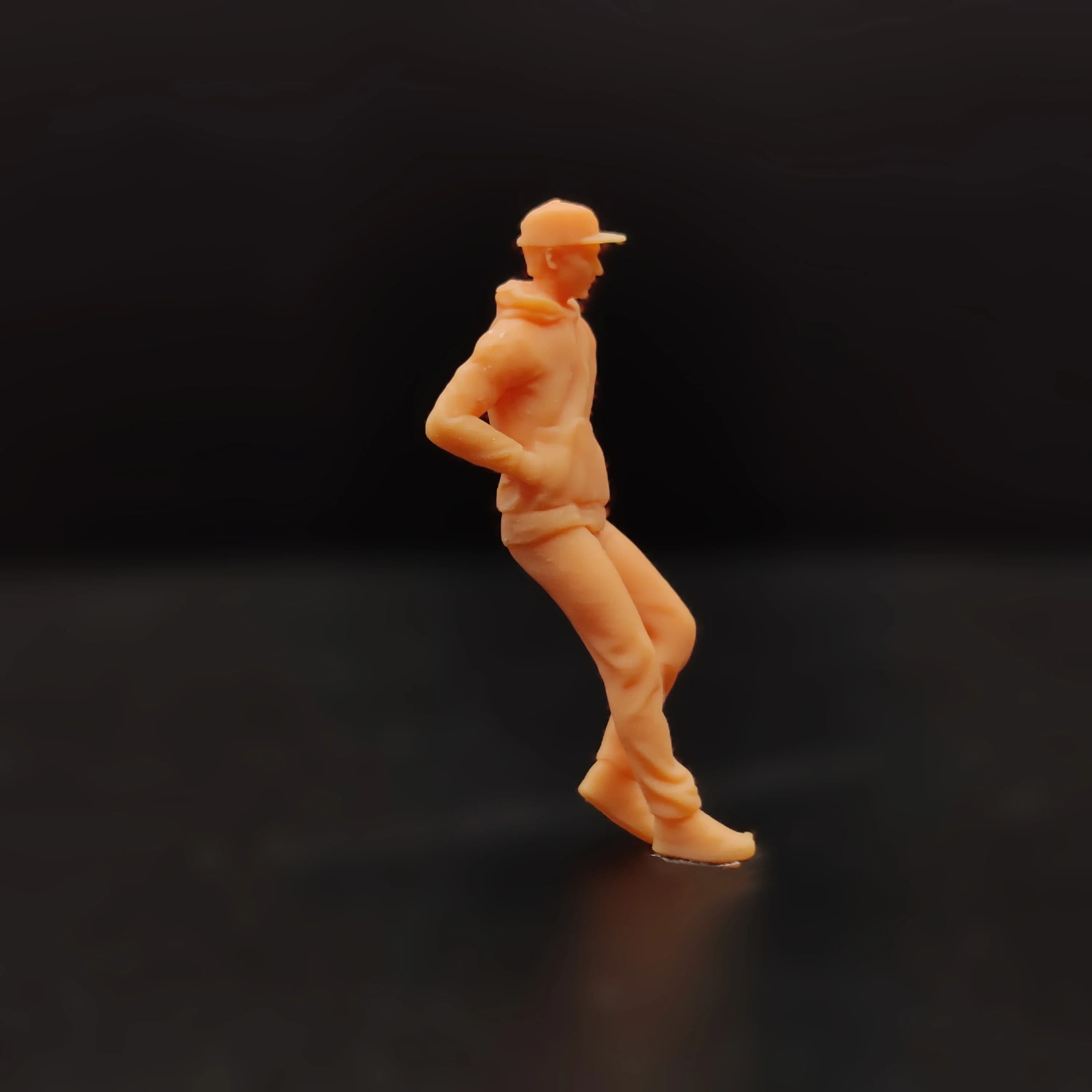 1/64 1/43 figurine modello in scala cappello da uomo in resina con miniature podurenon colorate Diorama Hand-paintedT813 T814