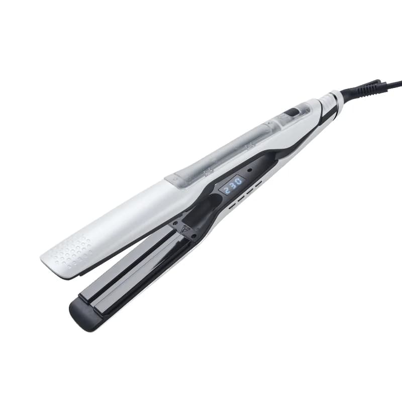 Piastra per Capelli in Ceramica a Vapore con Display LCD, Styler Elettrico Multi-Temperatura con Protezione dal Surriscaldamento