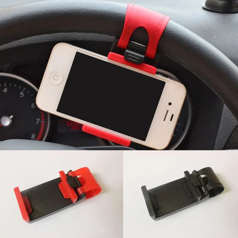 Volante per auto supporto per telefono cellulare supporto per presa con fibbia supporto per Clip per bici navigazione GPS per Xiaomi IPhone universale