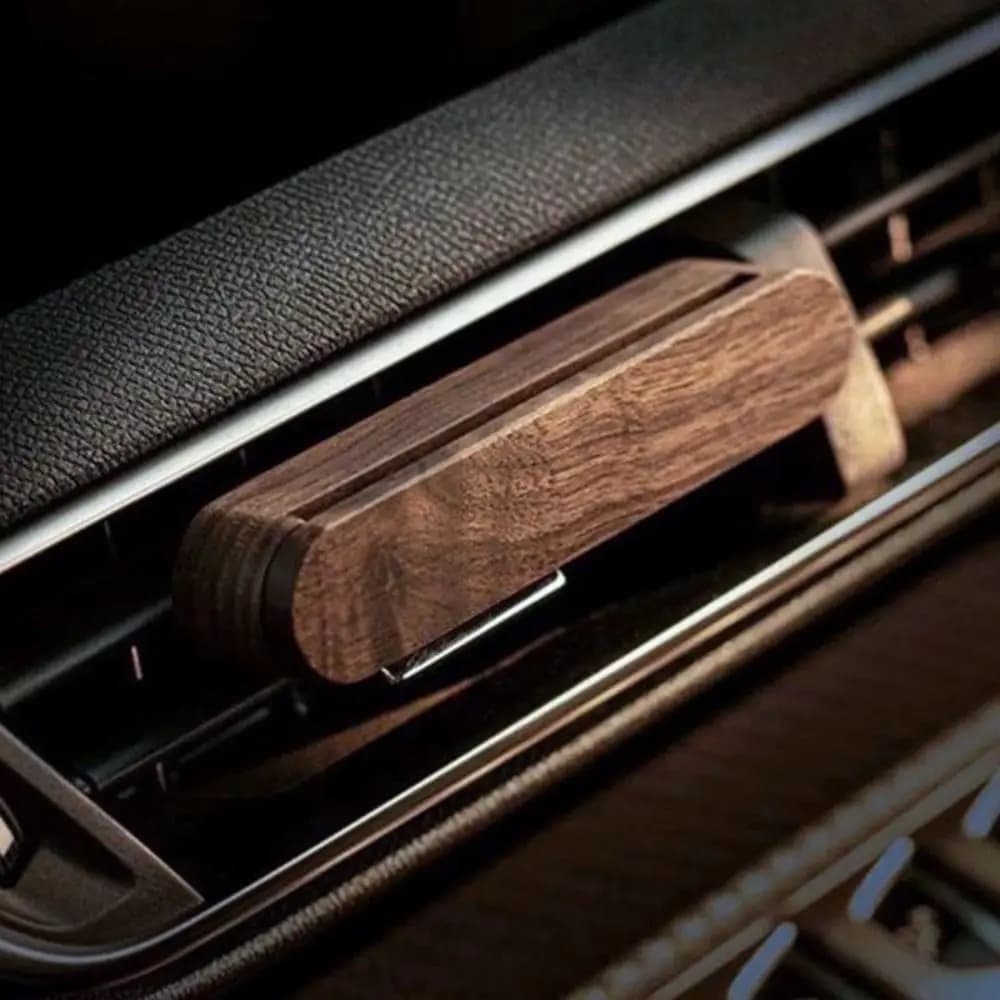 Natural Solid Wood Car Perfume Lasting Aroma with 10 Refill Sticks Car Diffuser Air Freshener Vehicle Use