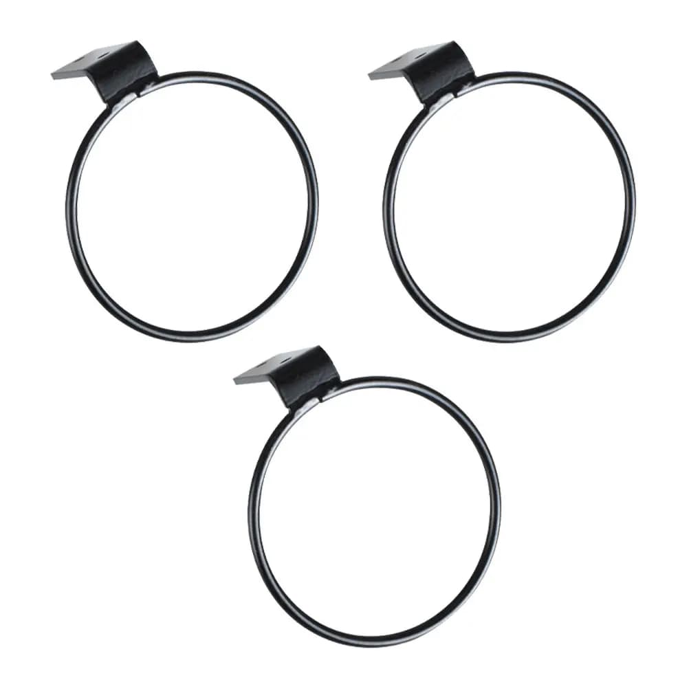 3Pcs Premium Iron Flower Pot Holder Ring Wall Mounted Plant Hanging Bracket Space Saving Indoor Outdoor Garden Decor Planter