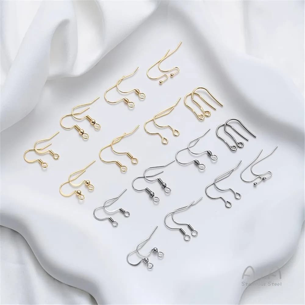 Titanium Steel Ear Hook Accessories Stainless Steel Simple Classic Ear Hook Handmade DIY Earrings Handmade Earrings Material