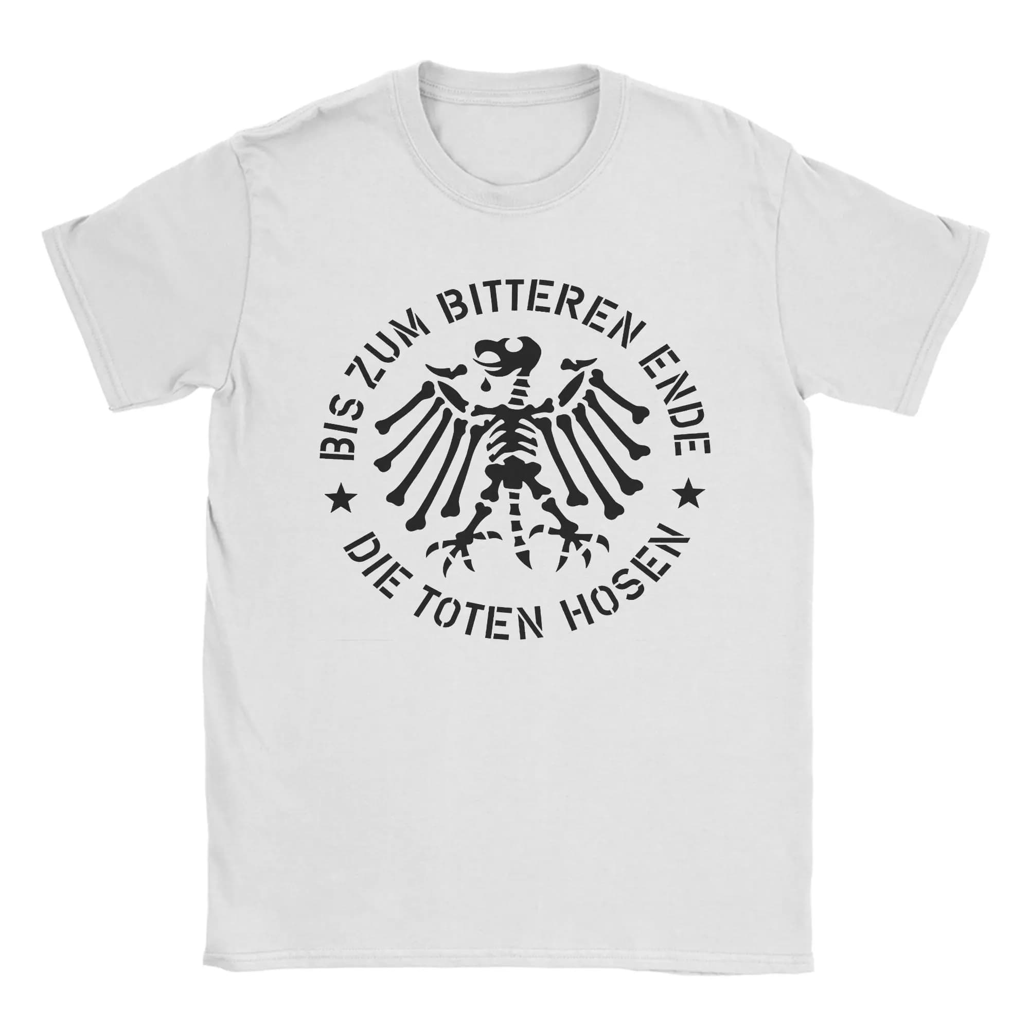 T-shirt da uomo Zum Bitteren Ende Die Toten Hosen, in puro cotone, a maniche corte, girocollo, con stampa grafica
