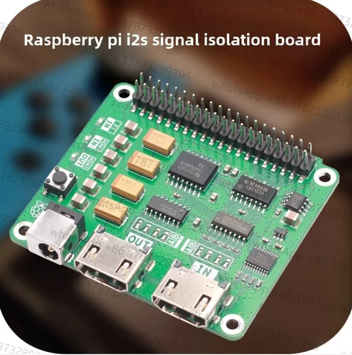Raspberry Pi I2S Signal Isolation Expansion Board DAC Decoder HDMI to I2S AK4493 ES9038