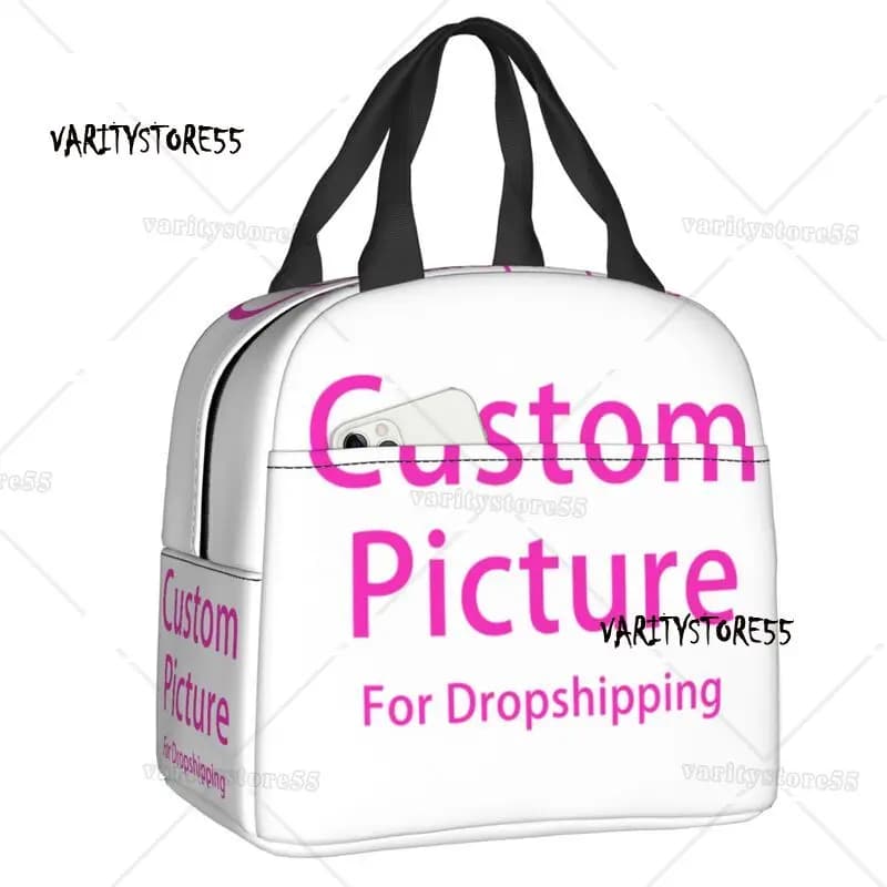 Scatola per il pranzo con logo fotografico personalizzato Borsa per il pranzo termica per alimenti termica con stampa fai-da-te personalizzata impermeabile Borse da picnic portatili