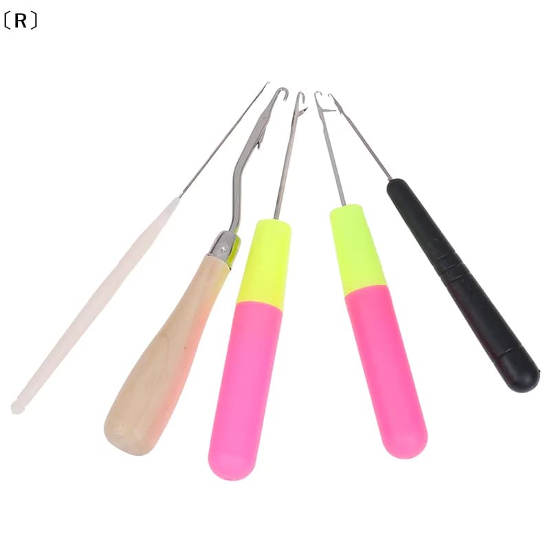 maveraR 5 pz/set Plastica Uncinetto Ago Intrecciatura Gancio di Chiusura Tessitura Dei Capelli Artigianali GaronaWinter2 circulaire