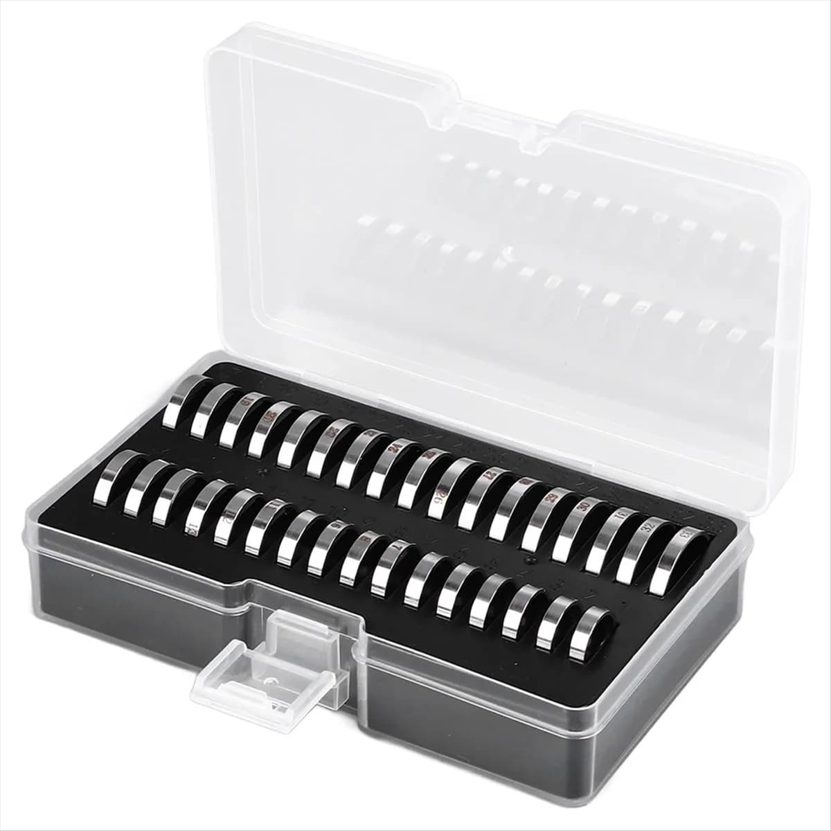 A06K Tool to Measure Rings, Calibers for Rings Measuring Rings Measuring Ring Instrument 33 pcs Measuring Instrument Measuring Instrument Stainless Steel Ring Meter