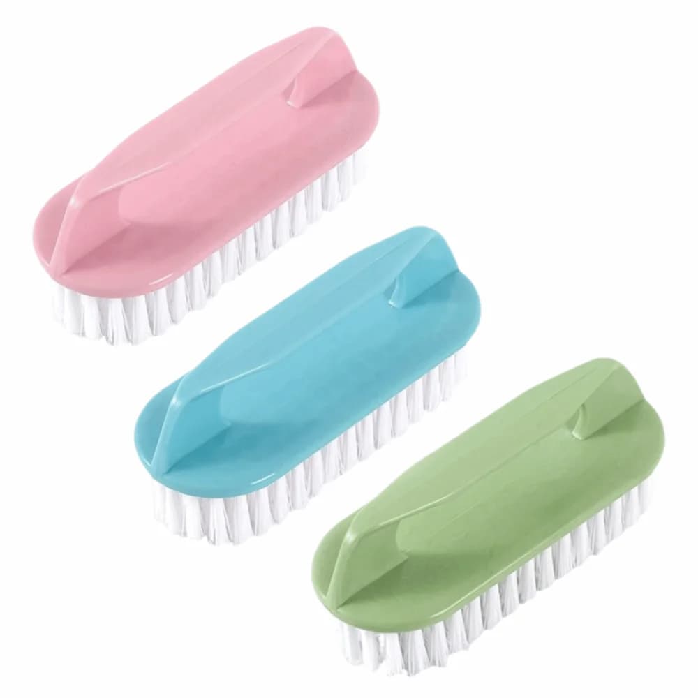 3pcs Portable Stiff Bristles Cleaning Brushes Comfort Grip Shoe Cleaning Brushes Vegetable Scrubber Shoe Cleaning