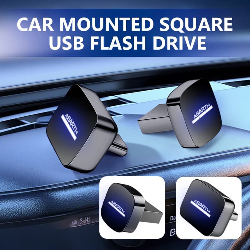 For Abarth Car USB Flash Drive USB Memory Flash Music Memory Stick Interior Accessories 500 595 695 Punto 124 Spider Panda