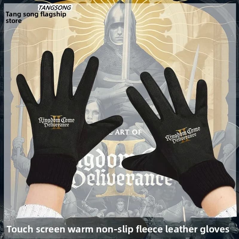 Winter cycling gloves with touchscreen, unisex cycling gloves lined with fleece, casual, for all seasons, for men and women