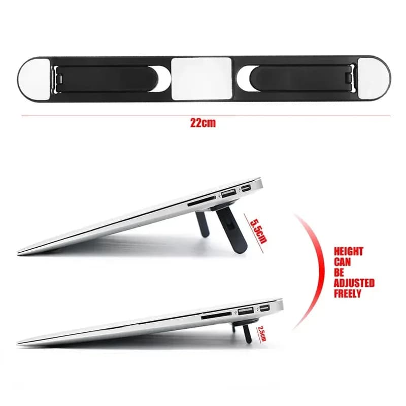 Supporto Universale per Laptop, Compatibile con Macbook Pro 13 15 Air, Lenovo, Samsung, Base di Raffreddamento Invisibile per Notebook