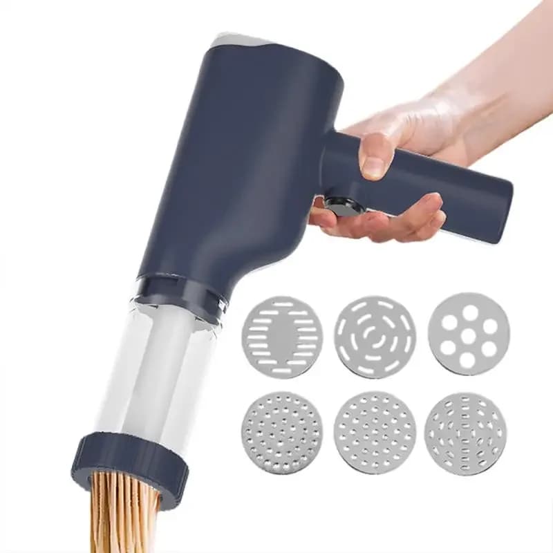 Macchina Elettrica Multifunzione Senza Fili per Fare la Pasta, Portatile e Facile da Pulire, per Cucina e Ristorante