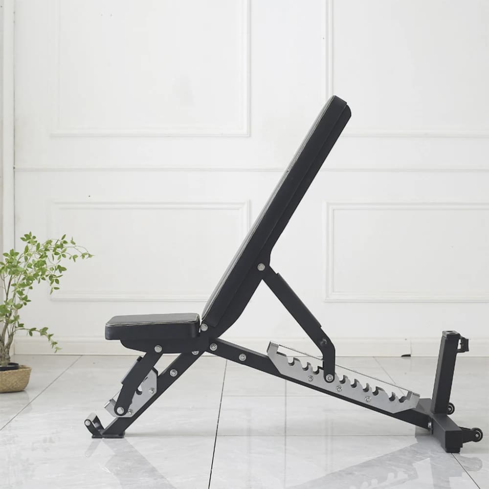 Commercial Foldable Flat Dumbbell Adjustable Benches Home Gym Training Bench Comfortable Steel Seat For Body Fitness Training