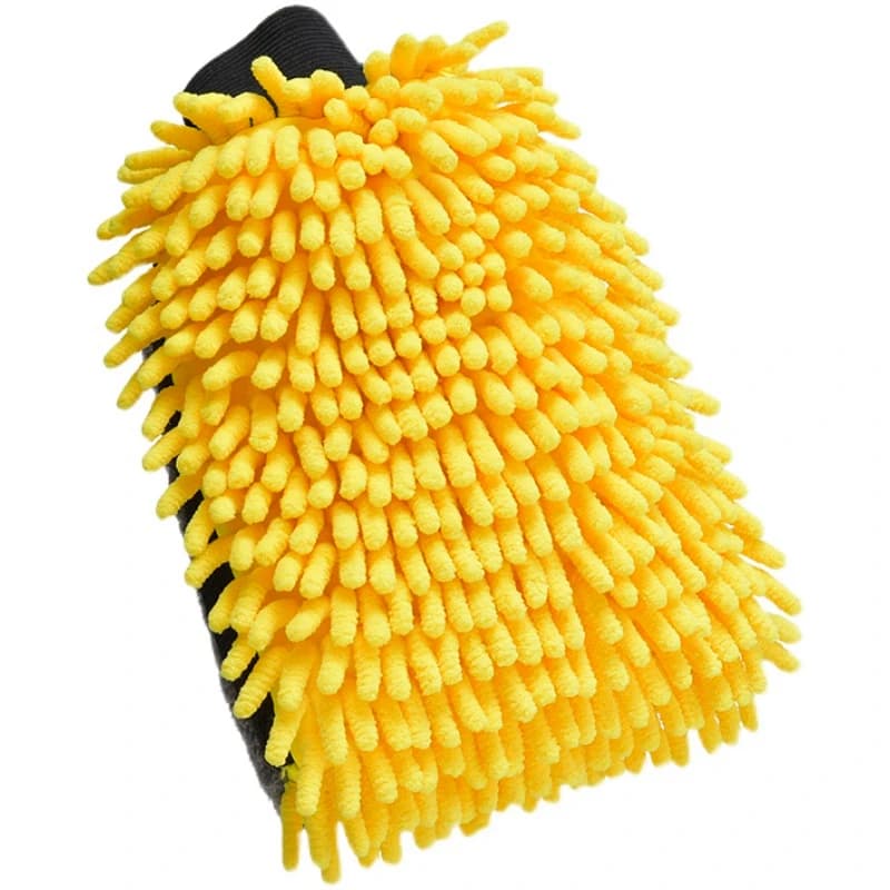 Guanto Grande in Microfibra per Lavaggio Auto, Guanti Impermeabili in Ciniglia, Guanto Spesso per Pulizia Auto, Guanto Bifacciale per Dettagli e Cura dell'Auto