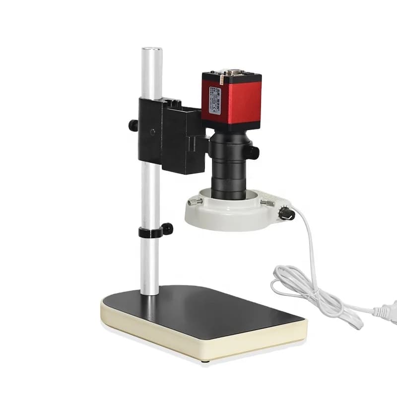 Set di microscopi industriali monoculari USB elettronici digitali HD Uscita HDMI VGA da 2,0 MP