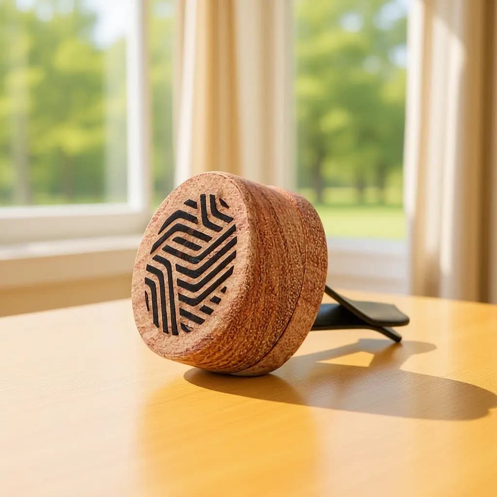 Diffusore di aromi per auto, clip in legno per profumo, olio essenziale, decorazione per auto, deodorante per bocchette dell'aria, macchina per aromaterapia a lunga durata