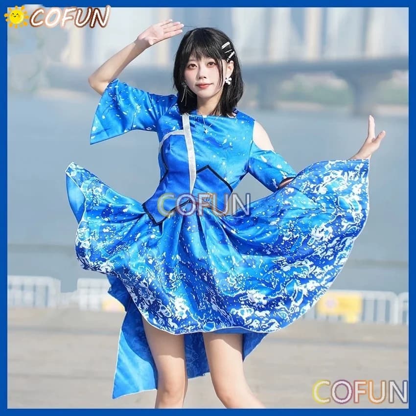 COFUN [Personalizzato] LoveLive Aqours Kanan Matsuura Watanabe You Ruby Kurosawa Costume Cosplay Cos Gioco Anime Party Uniform Hallow