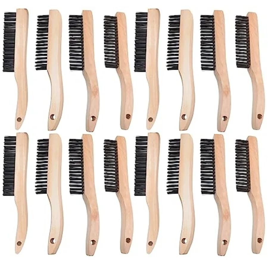 Spazzole Multiuso per Scarpe con Filo in Acciaio Temperato Nero