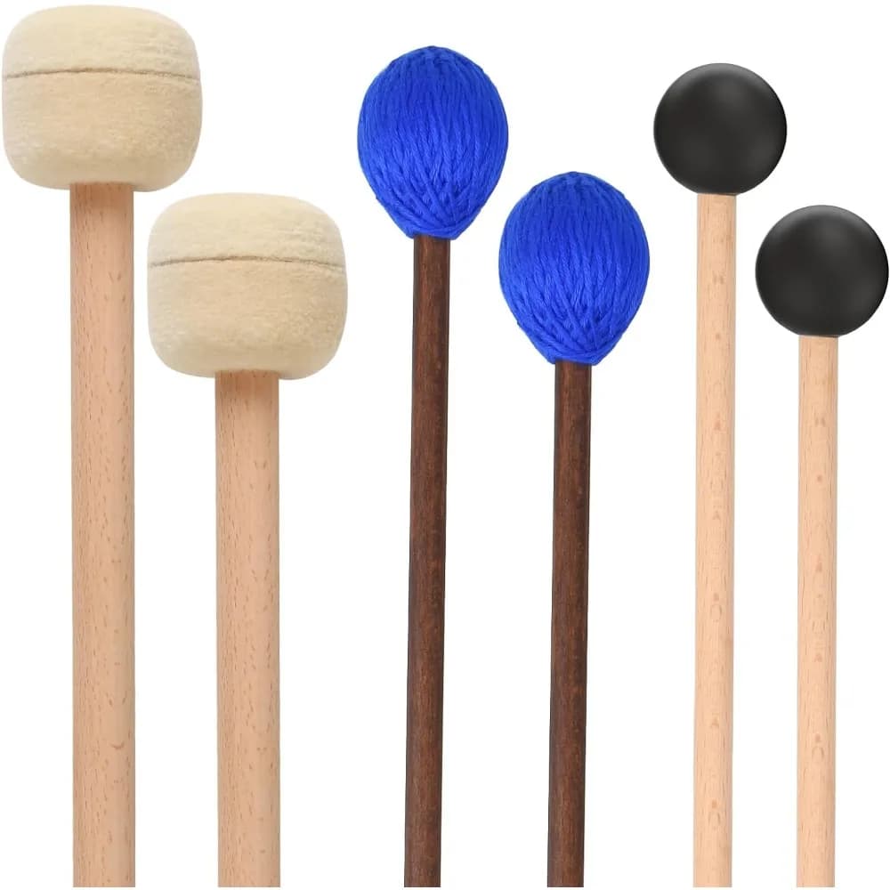 Marimba Mallet 6-piece Set Portable Singing Bowl Mallet professional Drumstick Percussion Instruments Parts Accessories
