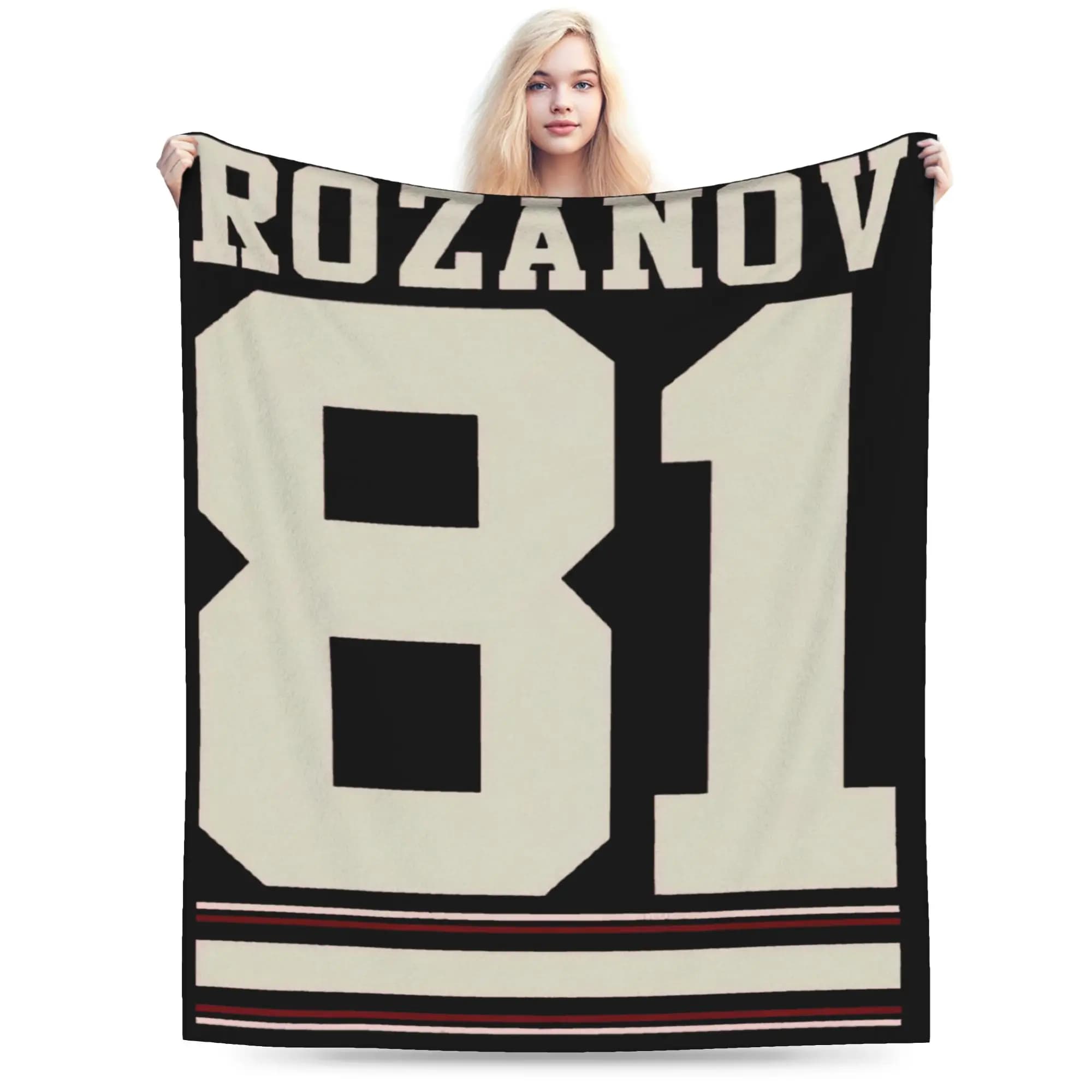 Ilya Rozanov Jerrsey 81 Coperta calda ispirata al Rivality Gay Hockey, coperta casual per viaggi in aereo, copriletto per divano e sedia