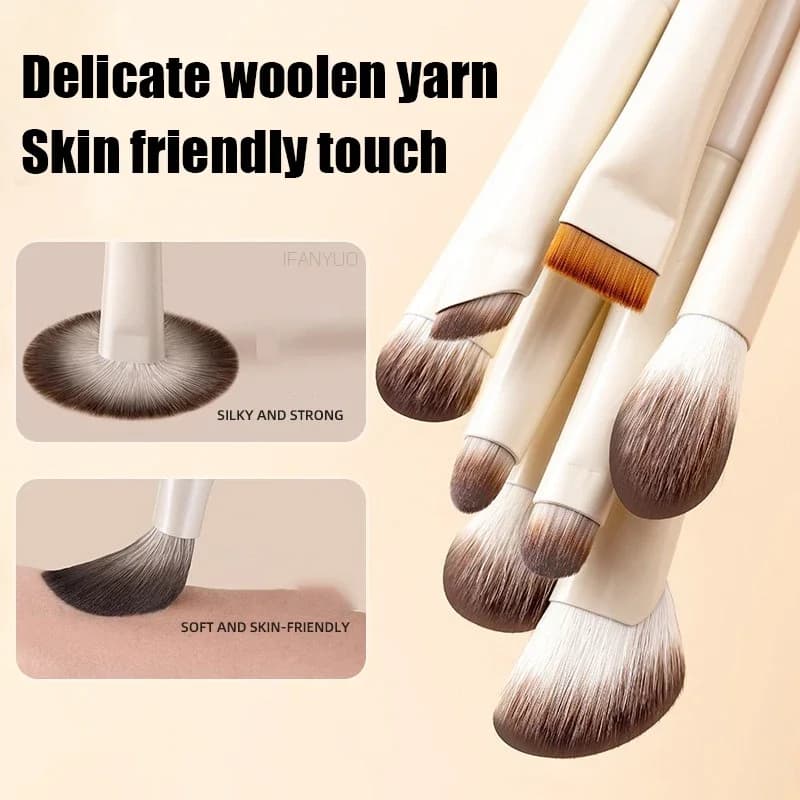 5/6/8/10pcs Professional Makeup Brush Set Eyeshadow Eyeliner Foundation Facial Cosmetic Brushes Beauty Tools for Daily Makeup