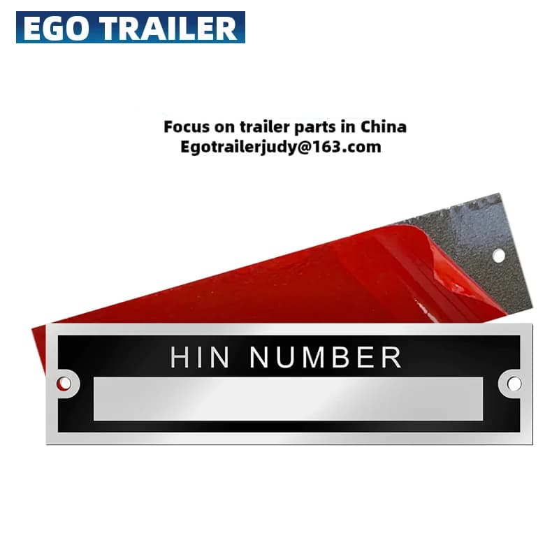 ID plate for aluminium vehicles, empty or engraved, with adhesive, for trailer weighing plate, Smart Car Box, boats, bicycles, VIN, chassis, spare parts for campers and RV
