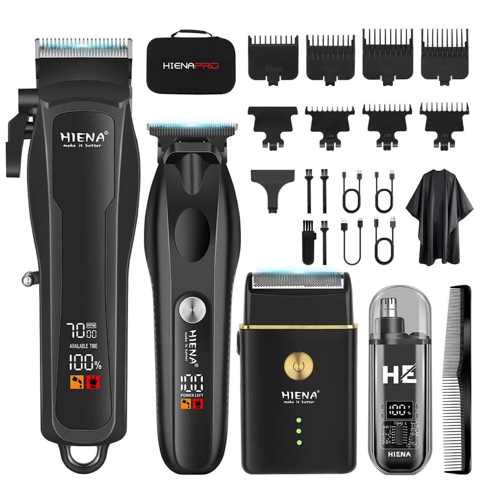 Men's Haircut Barbiere Professional Wireless T Blade/Tagliahair Set Electric Razor Lamina Naso Men's Hair Cutting