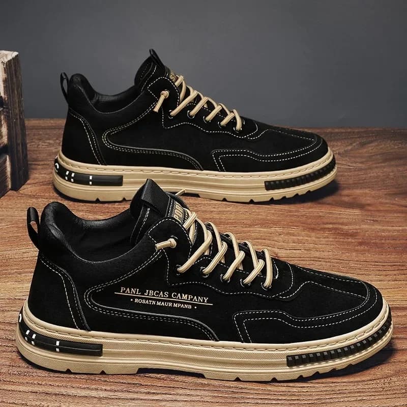 Scarpe da lavoro antiscivolo da uomo estive Scarpe da ginnastica da skate impermeabili e traspiranti Scarpe nere antiscivolo casual durevoli Calzature antiscivolo