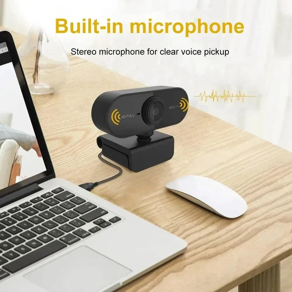 Camera 1080P HD Computer HD Camera USB Camera Built-in Microphone USB Network Camera Web Camera for Work with Tripod for Microphone