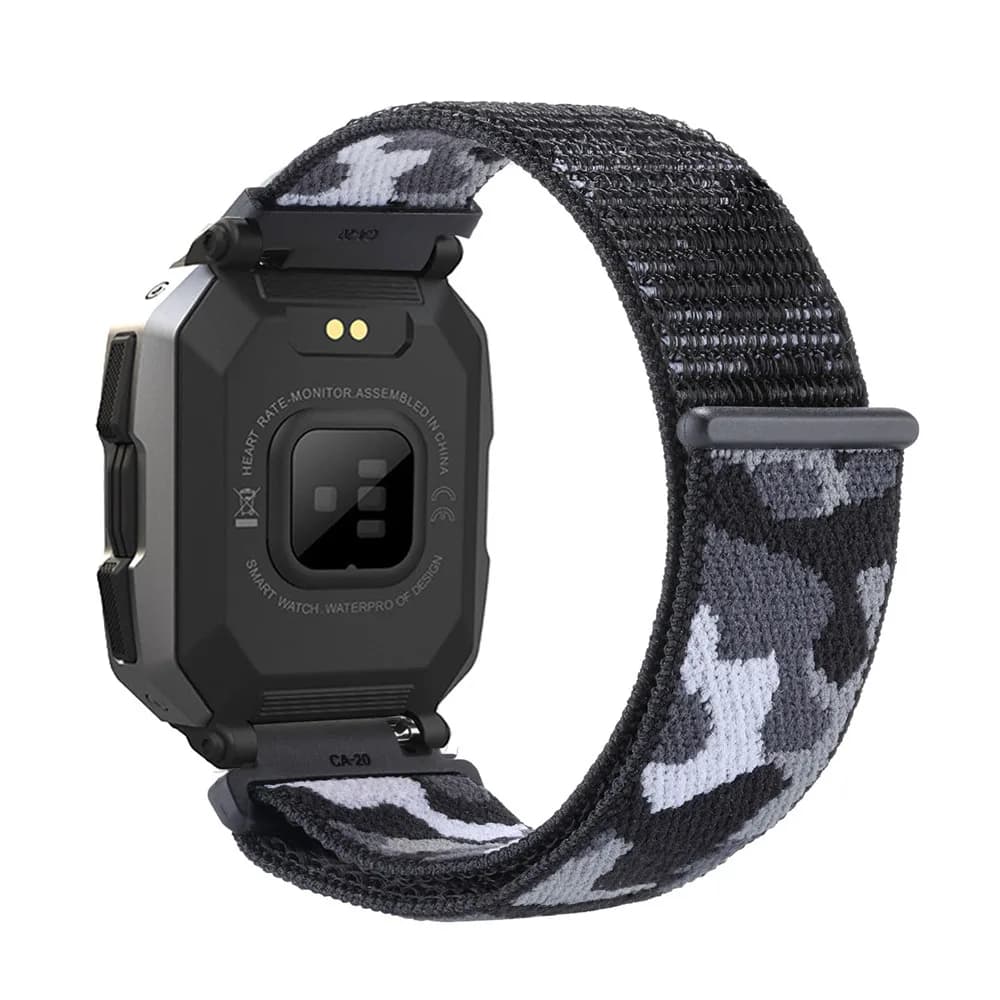 Cinturini mimetici per cinturino Smartwatch C20/Tank M1, cinturino in nylon velcro
