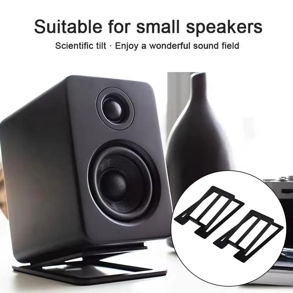 Desktop Sound Stand Base Carbon Steel Material Shock Absorption and Improved Sound Quality Speaker Bracket for Computer Speaker