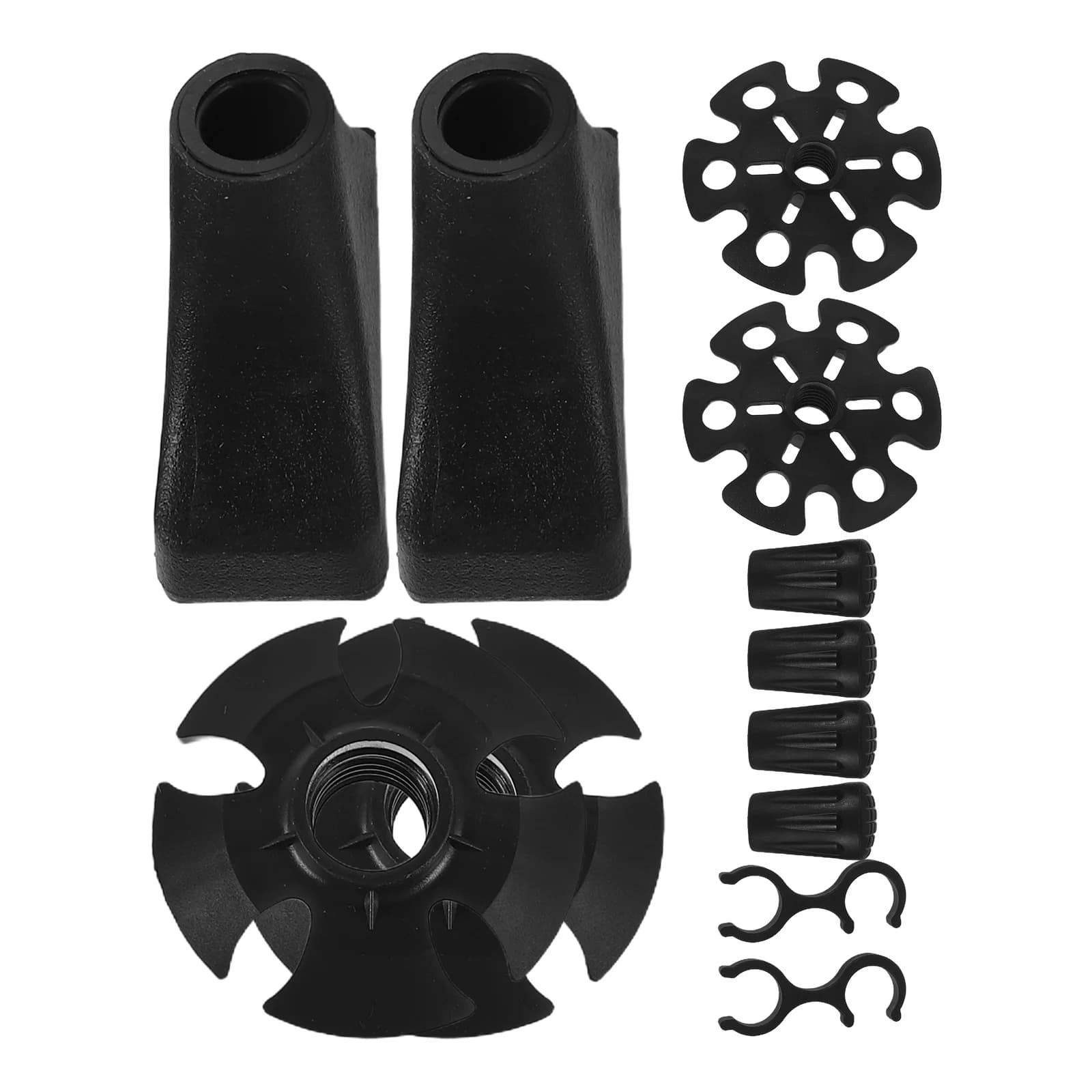 Set of 12 Accessories for Trekking Sticks, Anti-slip Plastic Tips for Hiking Sticks, Suitable for Fango, Long-Term Exterior Use