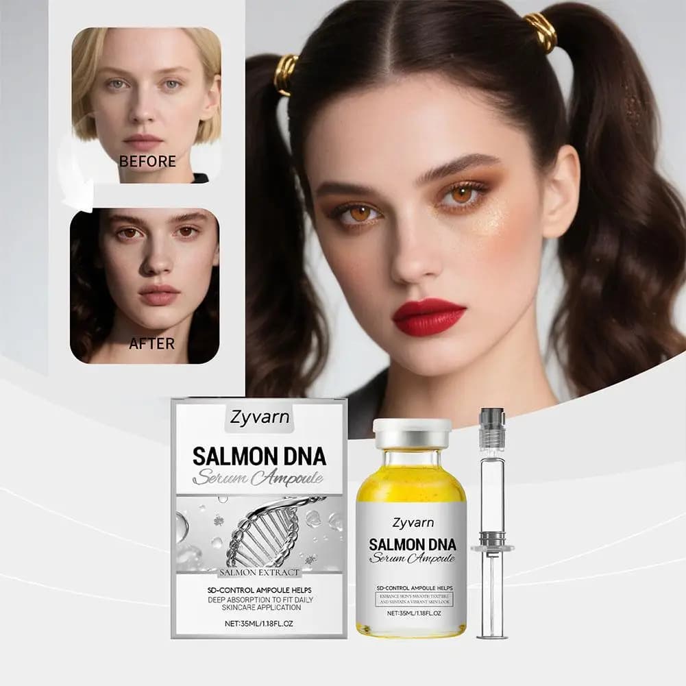 2/1pcs Salmon Ampoule Serum With Collagen Bouncy Essence Gentle Nourish Moisturizing Facial Serum Refresh For Youthful Skin