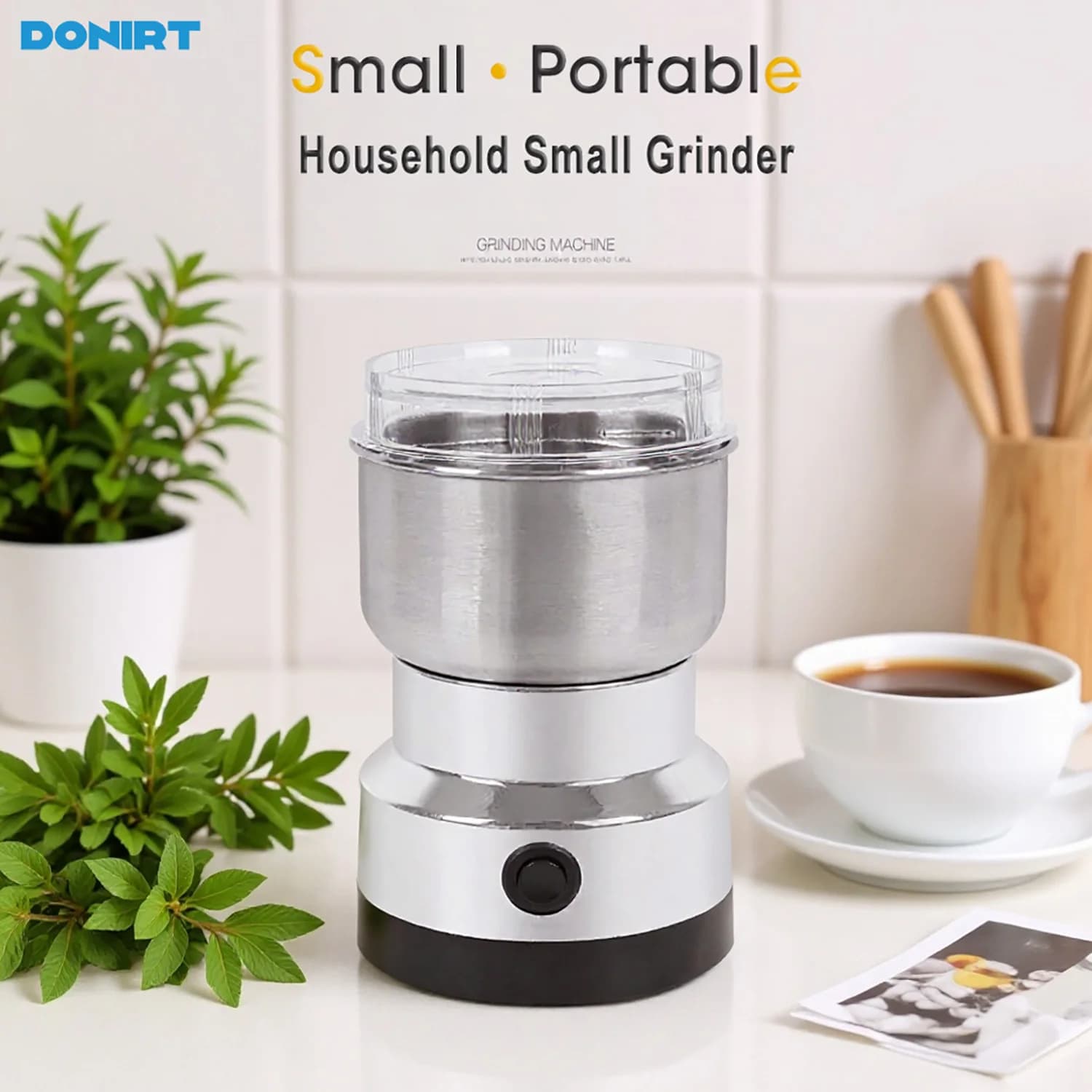 Mini smerigliatrice elettrica 4 lame per uso domestico 300ml ultrafine polverizzatore per alimenti per bambini macinacaffè spezie macinapepe mulino per cereali