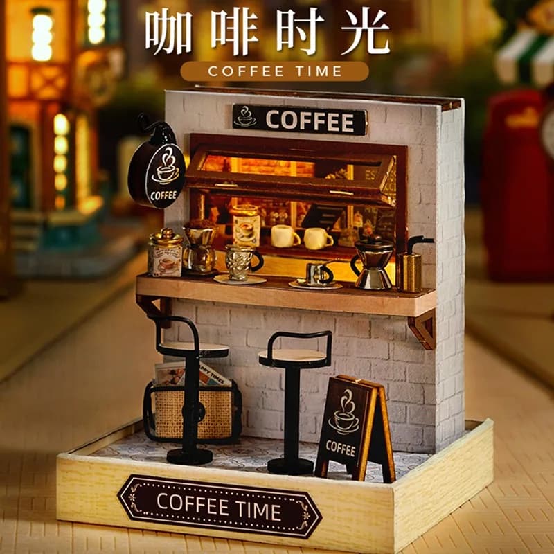 Nuova Casetta Fai-da-Te, Modellino da Costruire a Mano, Blocchi da Costruzione Creativi, Regalo di Compleanno per Piccole Case