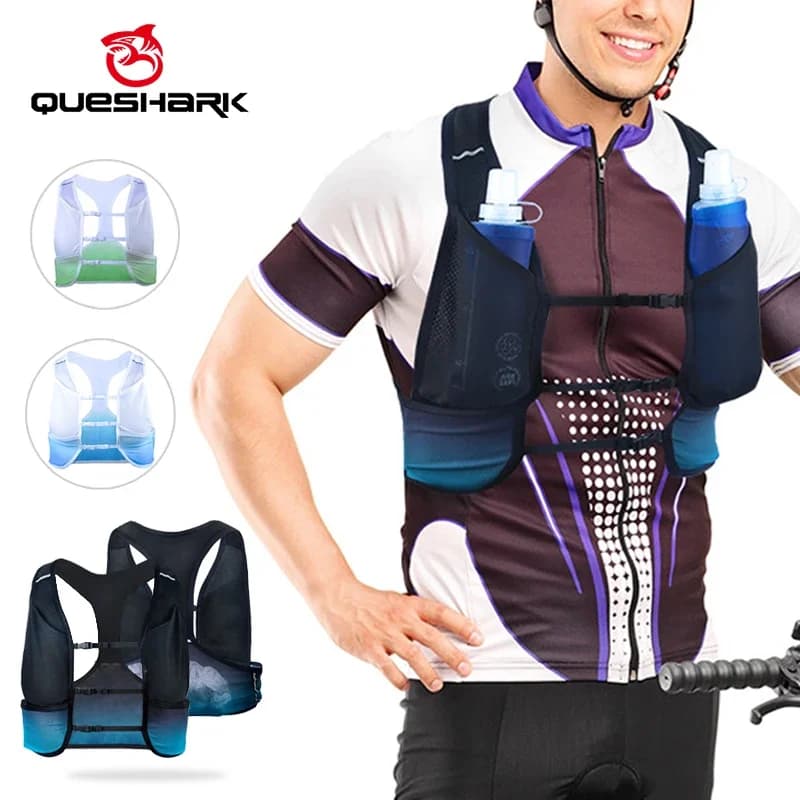Queshark Cycling Moisturizing vest 3 litre reflective bike backpack with water bladder Pendolarism and night mountain bike