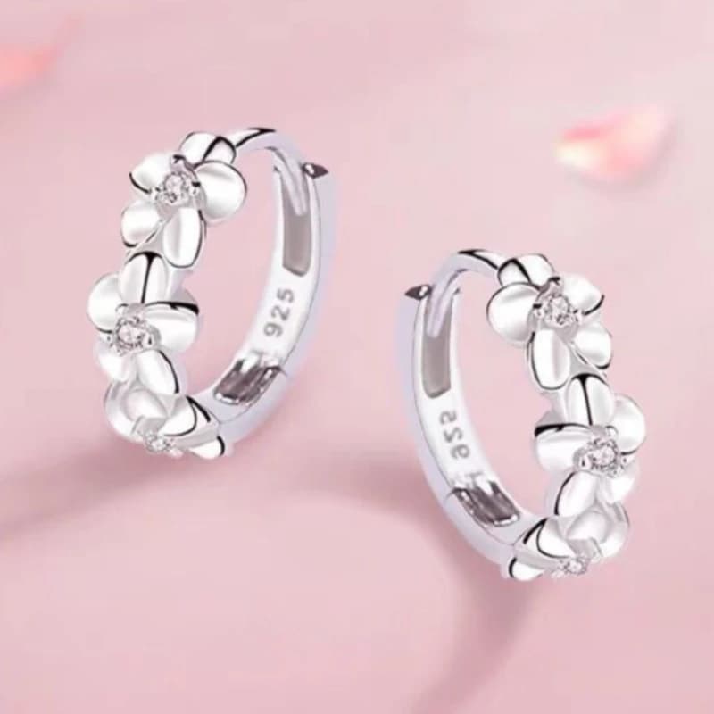 Orecchini in Argento Sterling 925 a Forma di Rosa Classici per Donne, Gioielli Raffinati per Matrimoni e Fidanzamenti, Regalo di Lusso con Zirconi