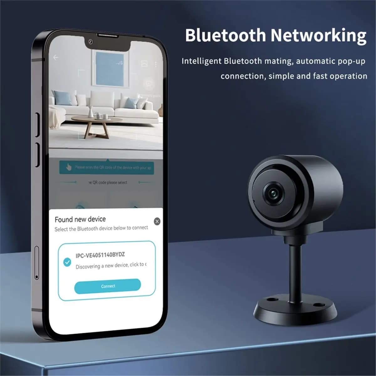 Mini Telecamera Wi-Fi 1080P Lucky con Visione Notturna IR, Micro Videocamera IP per Interni, Registratore di Sicurezza e Monitor per Bambini