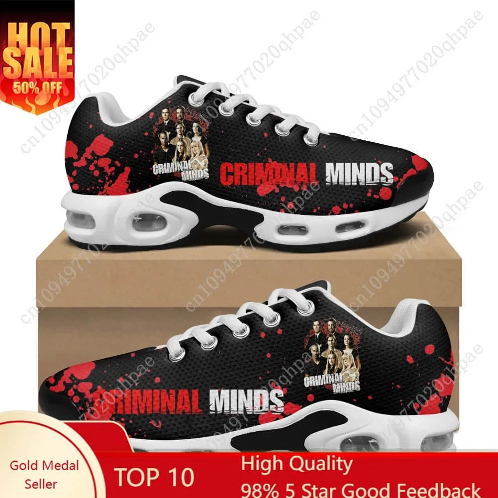 Criminal Minds Air Cushion Sneakers Mens Womens Teenager Lightweight Sports Shoes High Quality Custom Leisure Mesh Sneaker
