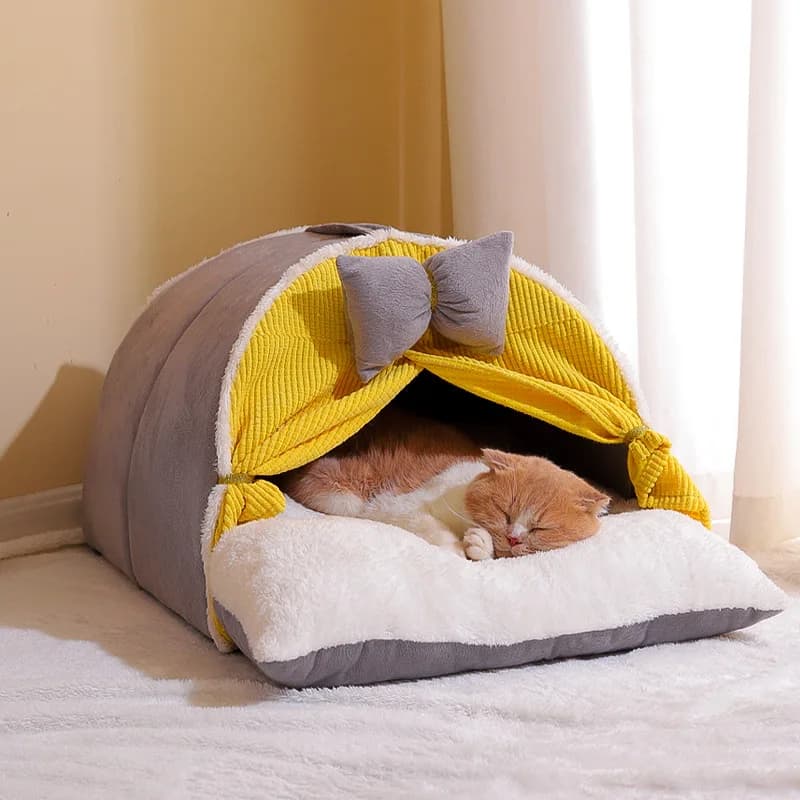 Nido per gatti e nido per cani semichiuso nido portatile universale quattro stagioni caldo e traspirante