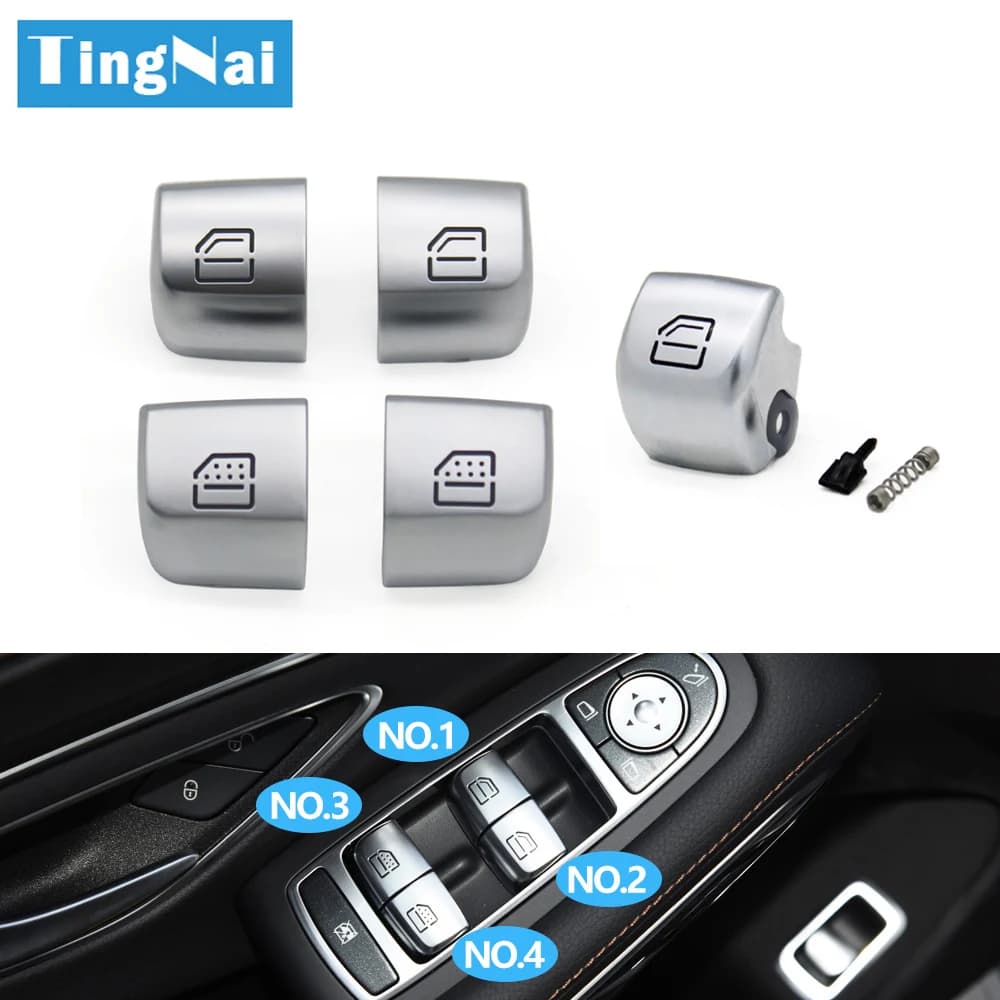 W222 Finestra di Automobile Interruttore di Riparazione Pulsante di Copertura Interruttore di Controllo Tappo Chiave Per Mercedes Benz Classe E W213 S320 S350 S450 S500 S560