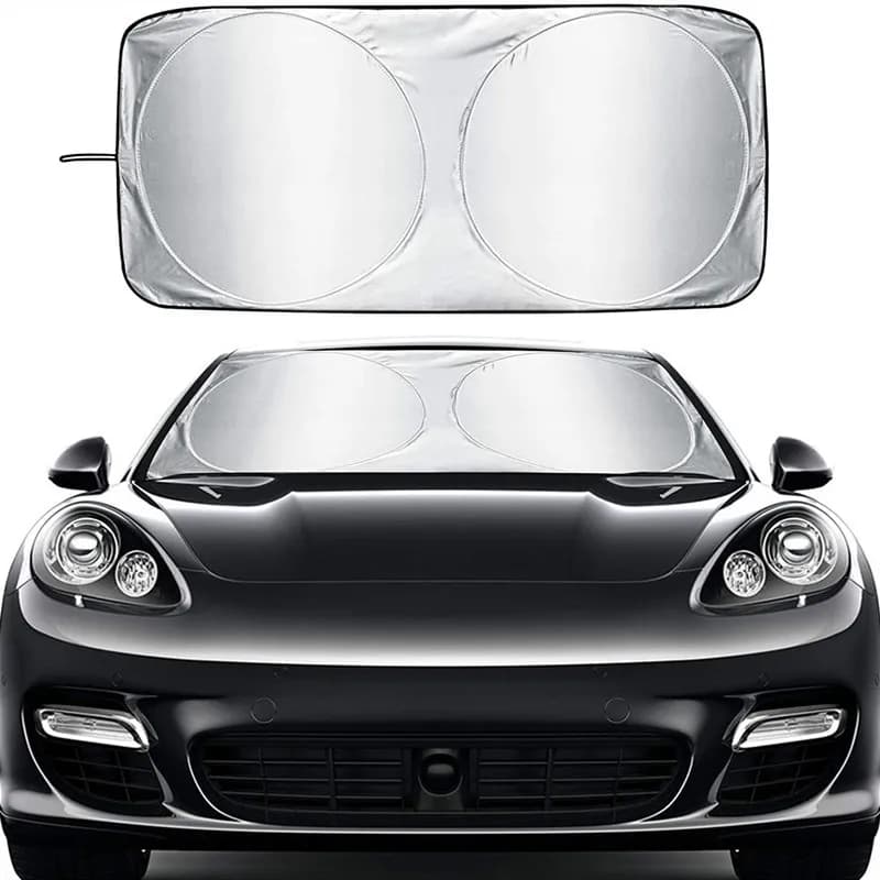 Copertura Parasole per Parabrezza Auto 150*80cm, Protezione UV, Accessorio Auto Pieghevole, Copertura Blocca Sole per Finestrini