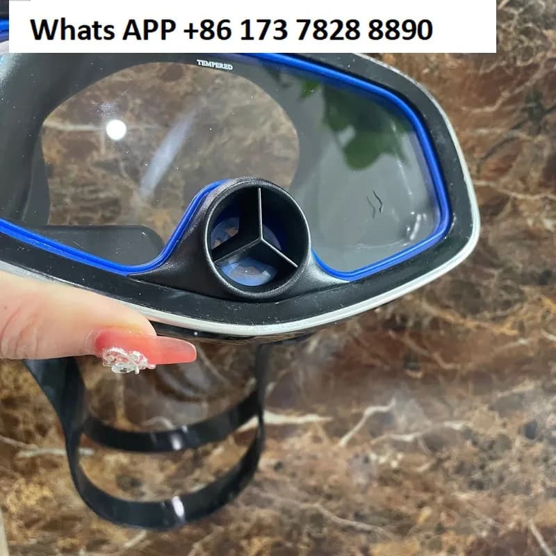 Tempered large lens, rubber mirror with air valve, mirror with black professional swim glasses valve with pork nose